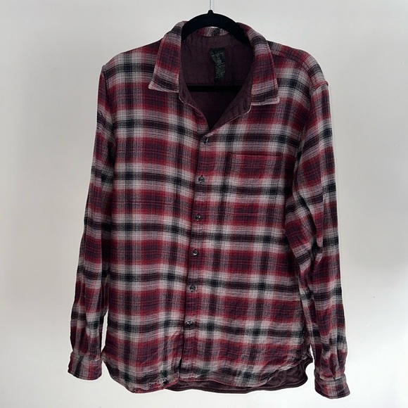 John Varvatos Other - John Varvatos | Neil Flannel Plaid Long Sleeve Button Down Shirt - Reversible